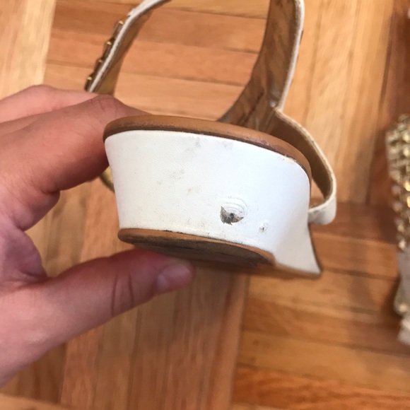 Isola White Sandals - Size 8.5 - Picture 3 of 7